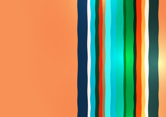 Bright abstract geometric irregular stripes. Overlapping shapes. Suitable for promotional materials, brochures, banners. Vector