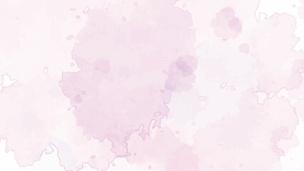 Pink alcohol ink wash texture on white paper background. Liquid paint flow. Transparent ethereal effect.