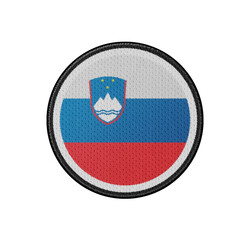 Obraz premium 3D illustration flag of Slovenia. Slovenia flag isolated on white background.