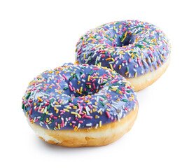 Donuts isolated on white background