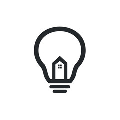 Home lamp logo design