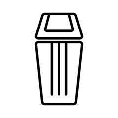 Trash can icon. High quality and very suitable for your web design, UI, mobile app design, etc. Isolated vector illustration on a white background.