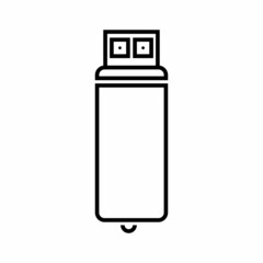 USB drive flash disk icon. High quality and very suitable for your web design, UI, mobile app design, etc. Isolated vector illustration on a white background.