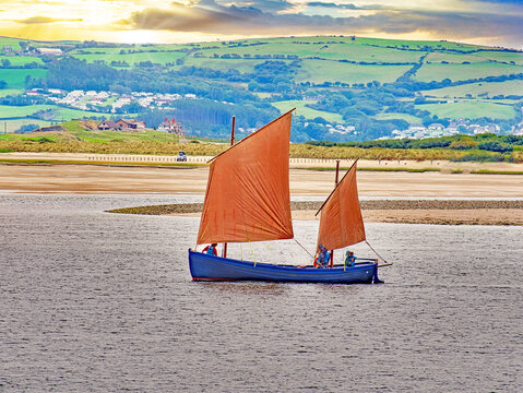Gaff Rigged Yacht in Aberdovey