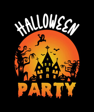 Halloween party t shirt design for halloween day,halloween t shirt design