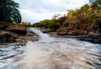 Waterfall in long exposure