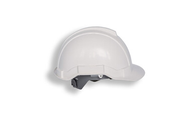 White hard hat isolated on white background, Construction hard hat