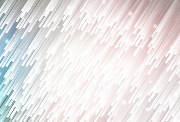 Light Pink, Green vector background with straight lines.