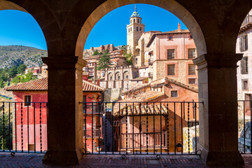 views of albarracin mudejar town in teruel, Spain