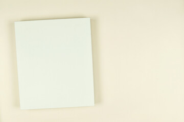 Paper box for products design mockup on white background with copy space.