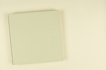 Cardboard box for products design mockup on white background with copy space.