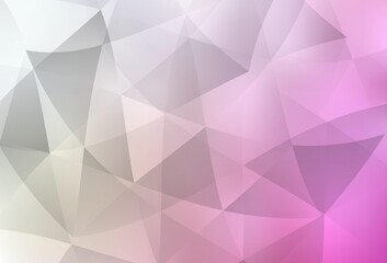 Light Pink, Yellow vector abstract polygonal pattern.