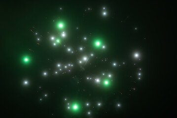 Fototapeta premium Abstract blurred beautiful firework for background.colorful firework for celebration.Festive fireworks colorful display dark background.Beautiful light for celebration.Happy new year 2022 wallpaper.