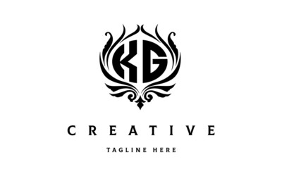 KG circle luxury latter logo vector