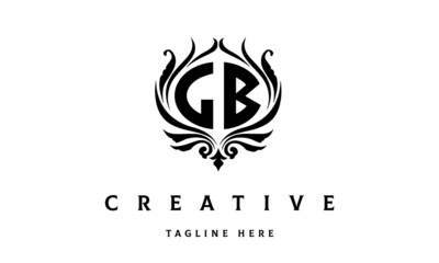 LB circle luxury latter logo vector