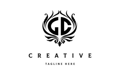 LC circle luxury latter logo vector