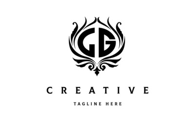 LG circle luxury latter logo vector