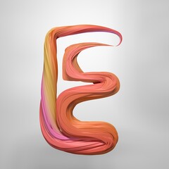 colorful  3d alphabet,3D Illustration