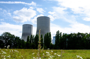 RWE Power, Westfalen power plant, former nuclear power plant THTR Hamm, coal power plant Baustelle,...