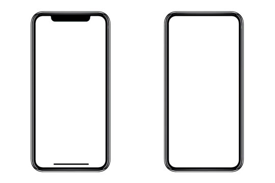 Smartphone similar to iphone 13 pro max with blank white screen for Infographic Global Business Marketing Plan , mockup model similar to iPhonex isolated Background of ai digital investment economy.