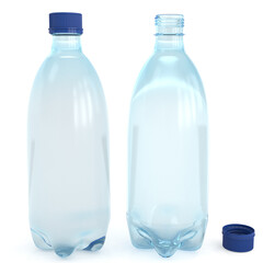 Naklejka premium bottle water plastic 3d render