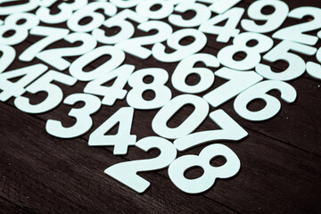 Background of numbers or seamless pattern with numbers