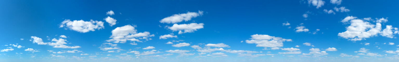 Panorama Blue sky and white clouds. Bfluffy cloud in the blue sky background