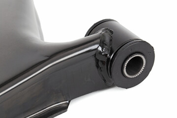 Car suspension arm bushing isolated on white background