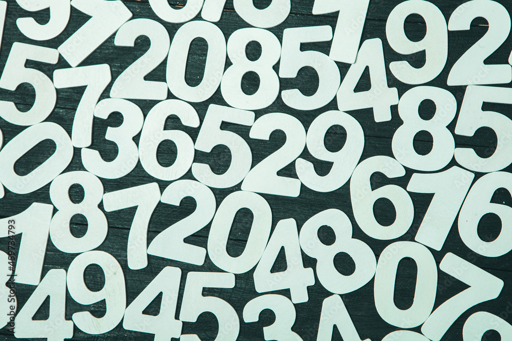 Poster Background of numbers or seamless pattern with numbers.
