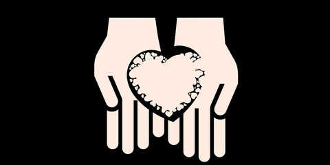 Romantic  stickers stock image 