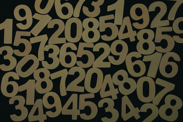Background of numbers or seamless pattern with numbers.