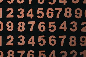 Background of numbers or seamless pattern with numbers.