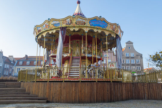 Carousel at the old town of Gdansk.