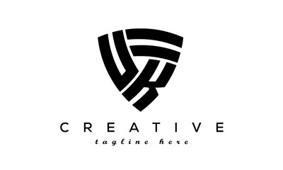 Shield letters UK creative logo