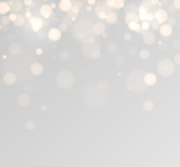 Shining bokeh isolated on transparent background. Golden bokeh lights with glowing particles isolated. Christmas concept © ket4up