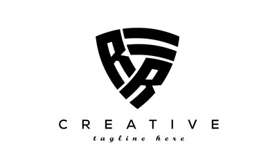 Shield letters RR creative logo