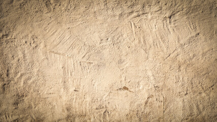 Abstract brown beige old aged retro vintage paper concrete cement facade plaster wall texture background