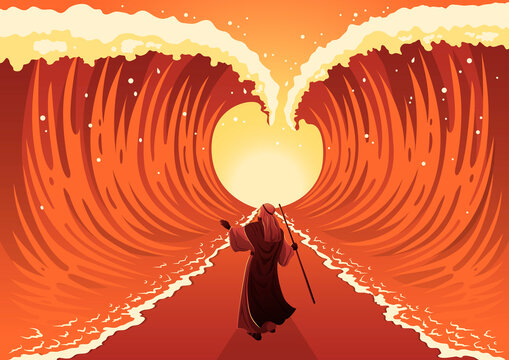 Moses Dividing The Red Sea