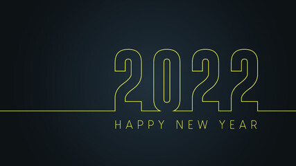 Happy new year 2022 ; greeting card 