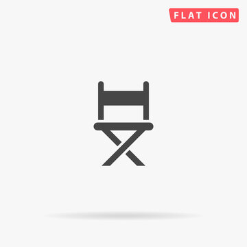 Camping Chair flat vector icon