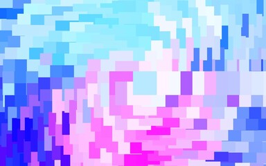 Light Pink, Blue vector pattern in square style.