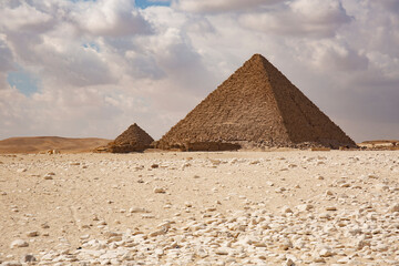Obraz na płótnie Canvas Great Pyramids of Giza, UNESCO World Heritage site, Egypt
