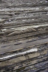 Zumaia beach in Spain