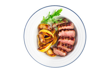 duck breast meat and garnish poultry second course fresh meal snack on the table copy space food background