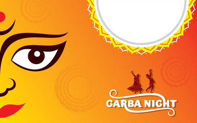 creative poster design for Shubh Navratri