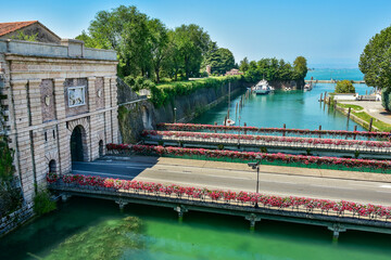 beautiful town of Peschiera Del Garda, Lake Garda in Italy