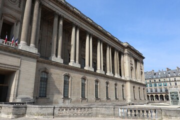 Le musee du Louvre, vu de l'exterieur, ville de Paris, Ile de France, France