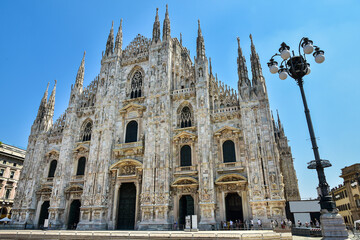 beautiful cathedral (duomo di Milano) in Milan, Italy 