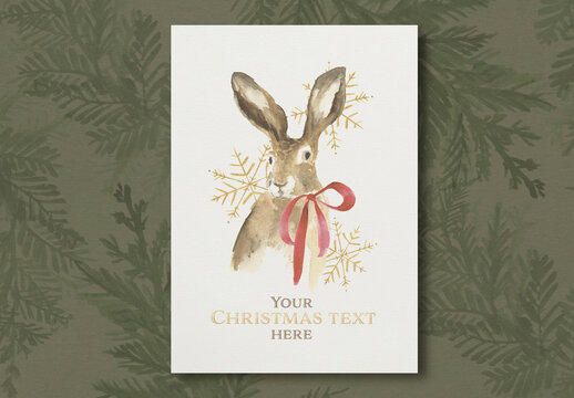 Poster Hare Christmas