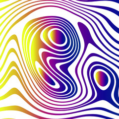ABSTRACT ILLUSTRATION  PSYCHEDELIC DESIGN . OPTICAL ILLUSION BACKGROUND VECTOR DESIGN